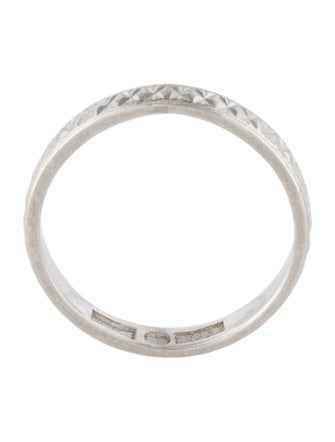 Ring Platinum Etched Band
