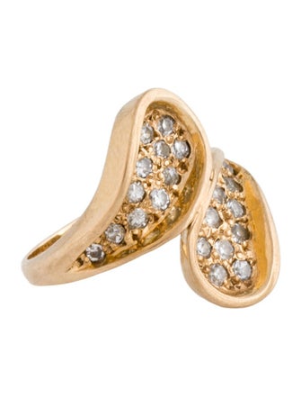 Ring 14K Diamond Bypass Band