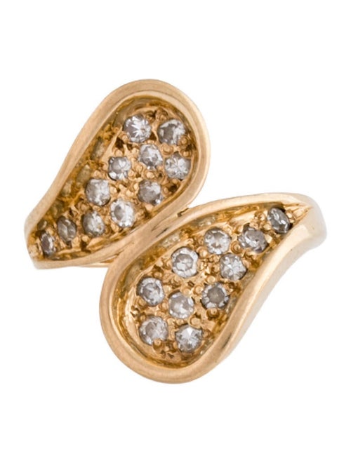 Ring 14K Diamond Bypass Band