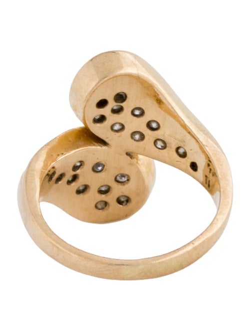 Ring 14K Diamond Bypass Band