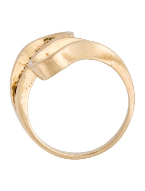 Ring 14K Diamond Bypass Band