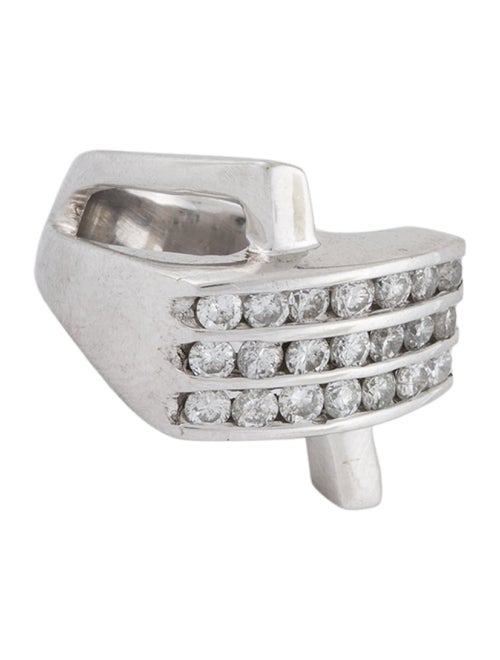 Ring 14K 1.36ctw Diamond X Signet Ring