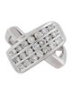 Ring 14K 1.36ctw Diamond X Signet Ring