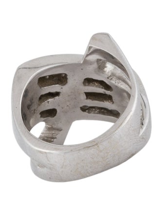 Ring 14K 1.36ctw Diamond X Signet Ring