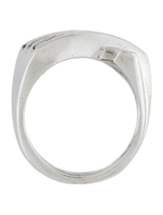 Ring 14K 1.36ctw Diamond X Signet Ring