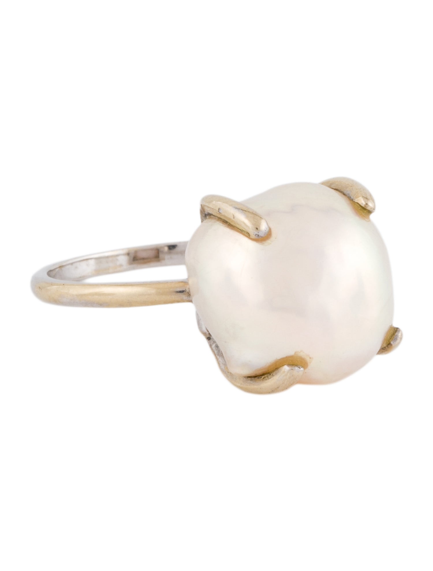 Ring 18K Pearl Cocktail