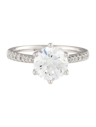 Ring Platinum 2.00ct Lab-Grown Diamond Engagement Ring