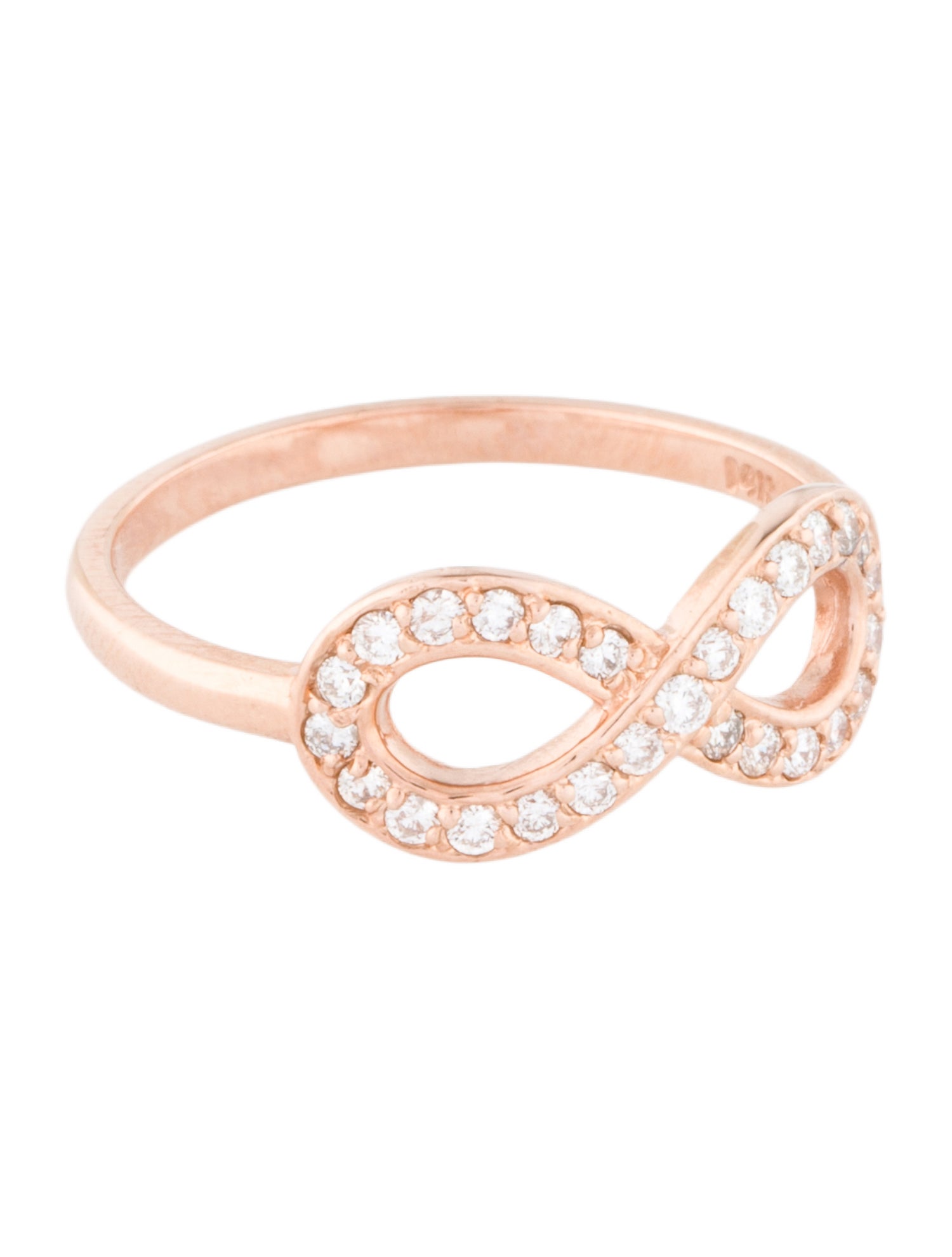 Ring 14K Lab-Grown Diamond Infinity