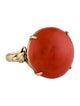 Ring 14K Coral Cocktail Ring