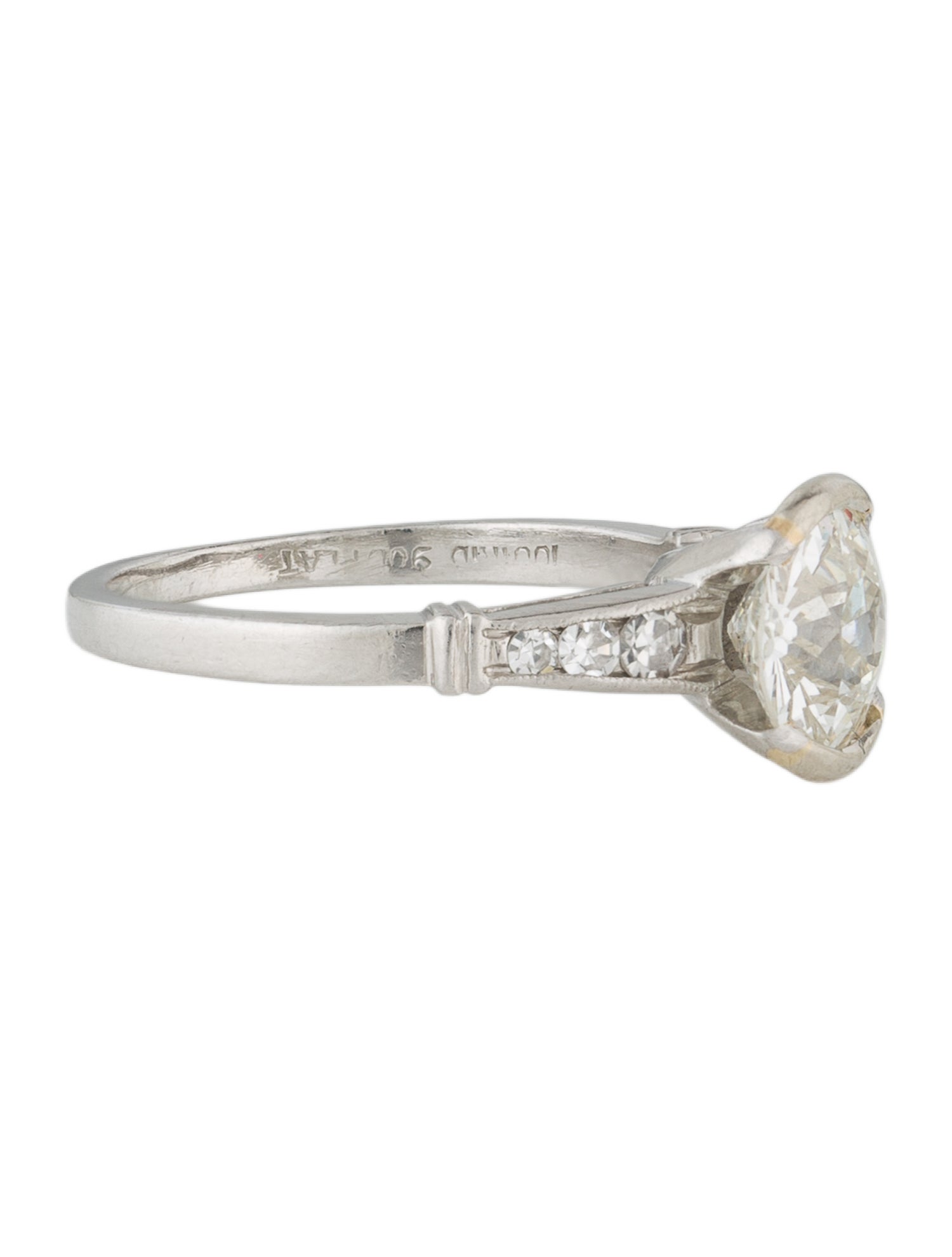 Ring Platinum 1.47ct Diamond Engagement