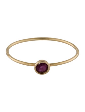 Ring 14K Ruby Thin Ring