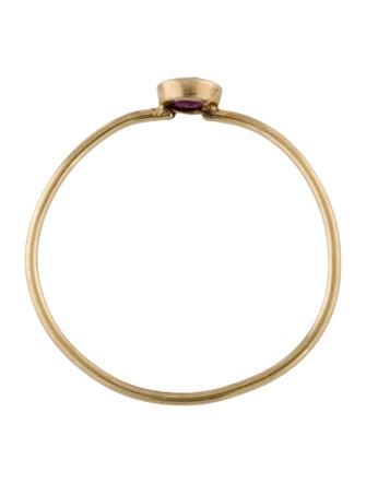 Ring 14K Ruby Thin Ring