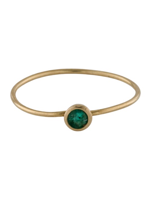 Ring 14K Emerald Thin Ring