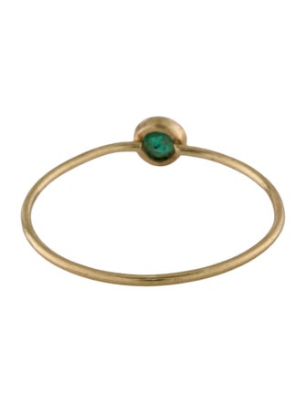 Ring 14K Emerald Thin Ring