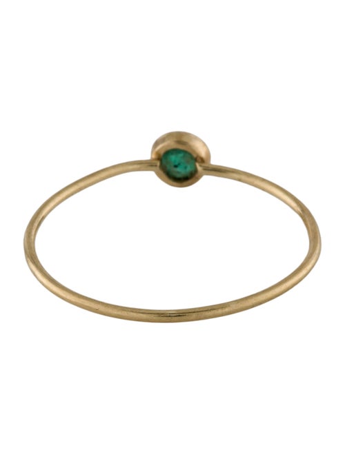 Ring 14K Emerald Thin Ring