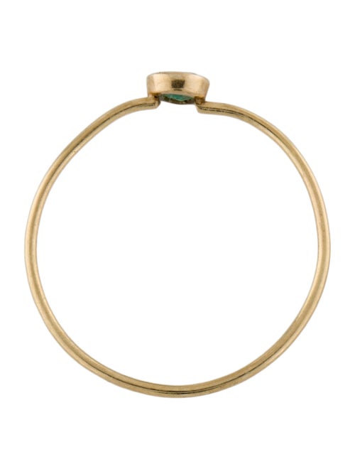 Ring 14K Emerald Thin Ring