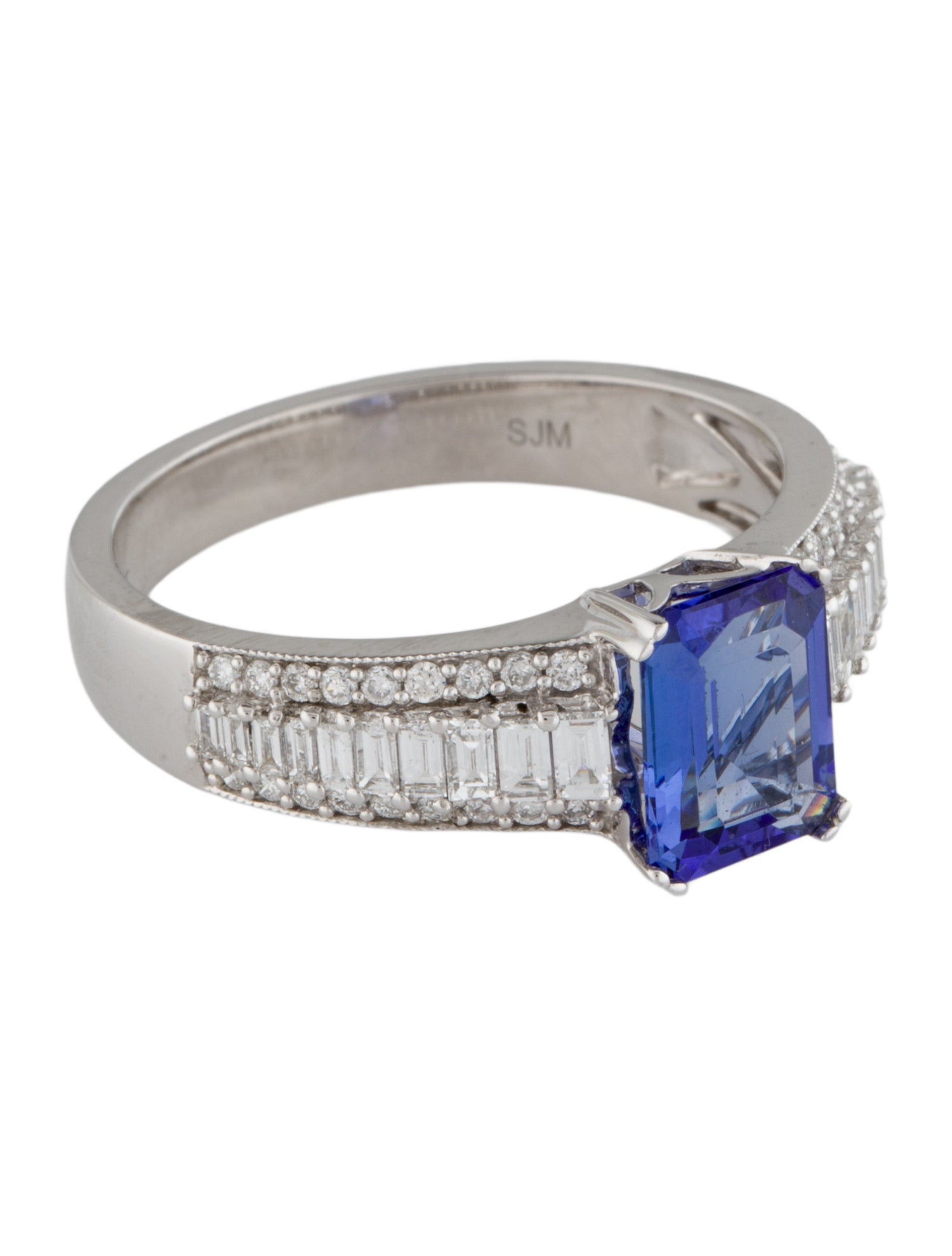 Ring 14K 1.25ct Tanzanite & DIamond Cocktail Ring