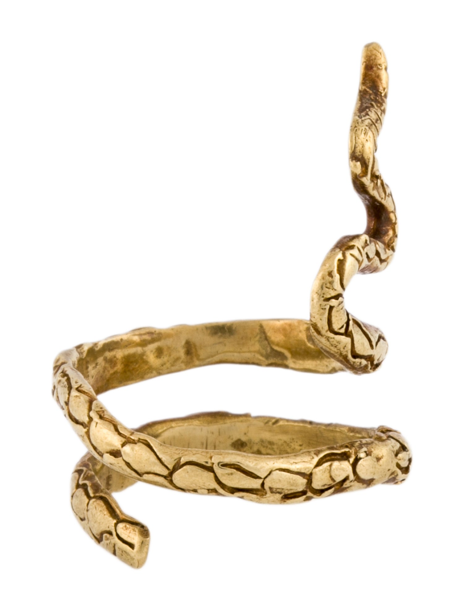 Ring 18K Snake Coil Cocktail