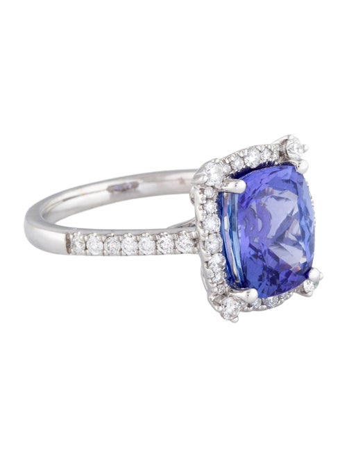 Ring 14K 3.75ct Tanzanite & Diamond Cocktail Ring