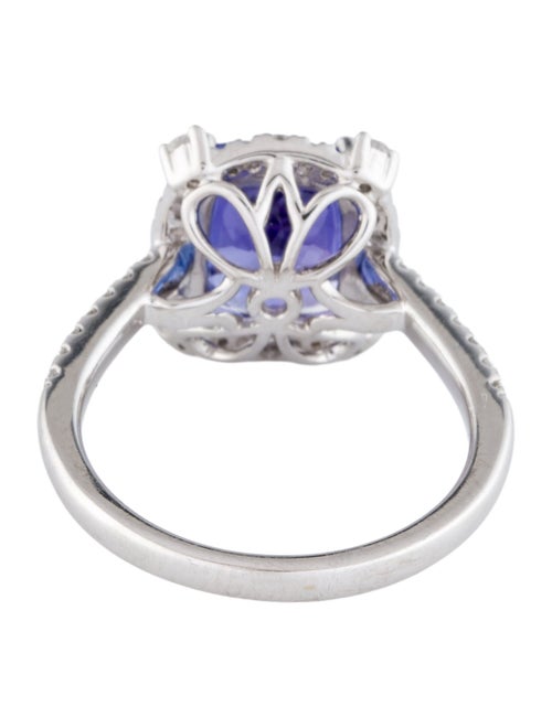 Ring 14K 3.75ct Tanzanite & Diamond Cocktail Ring