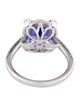 Ring 14K 3.75ct Tanzanite & Diamond Cocktail Ring