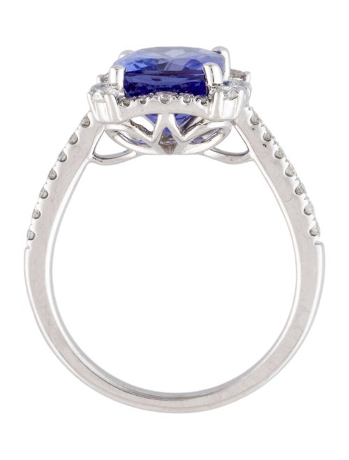 Ring 14K 3.75ct Tanzanite & Diamond Cocktail Ring