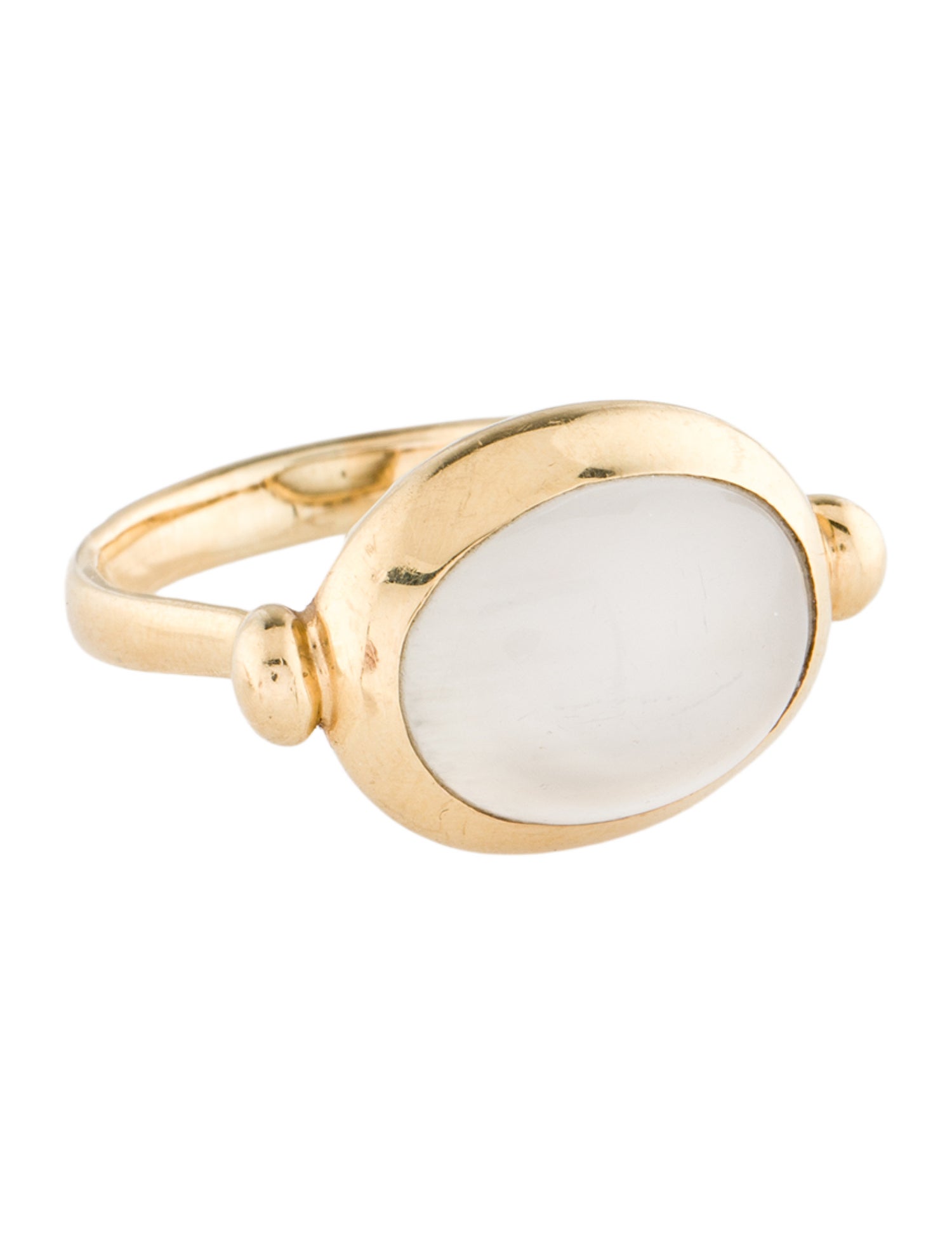 Ring 18K 4.47ct Moonstone Cocktail Ring