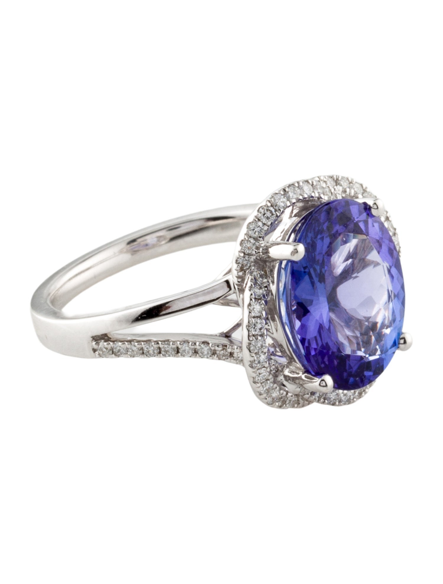 Ring 14K Tanzanite & DIamond Cocktail