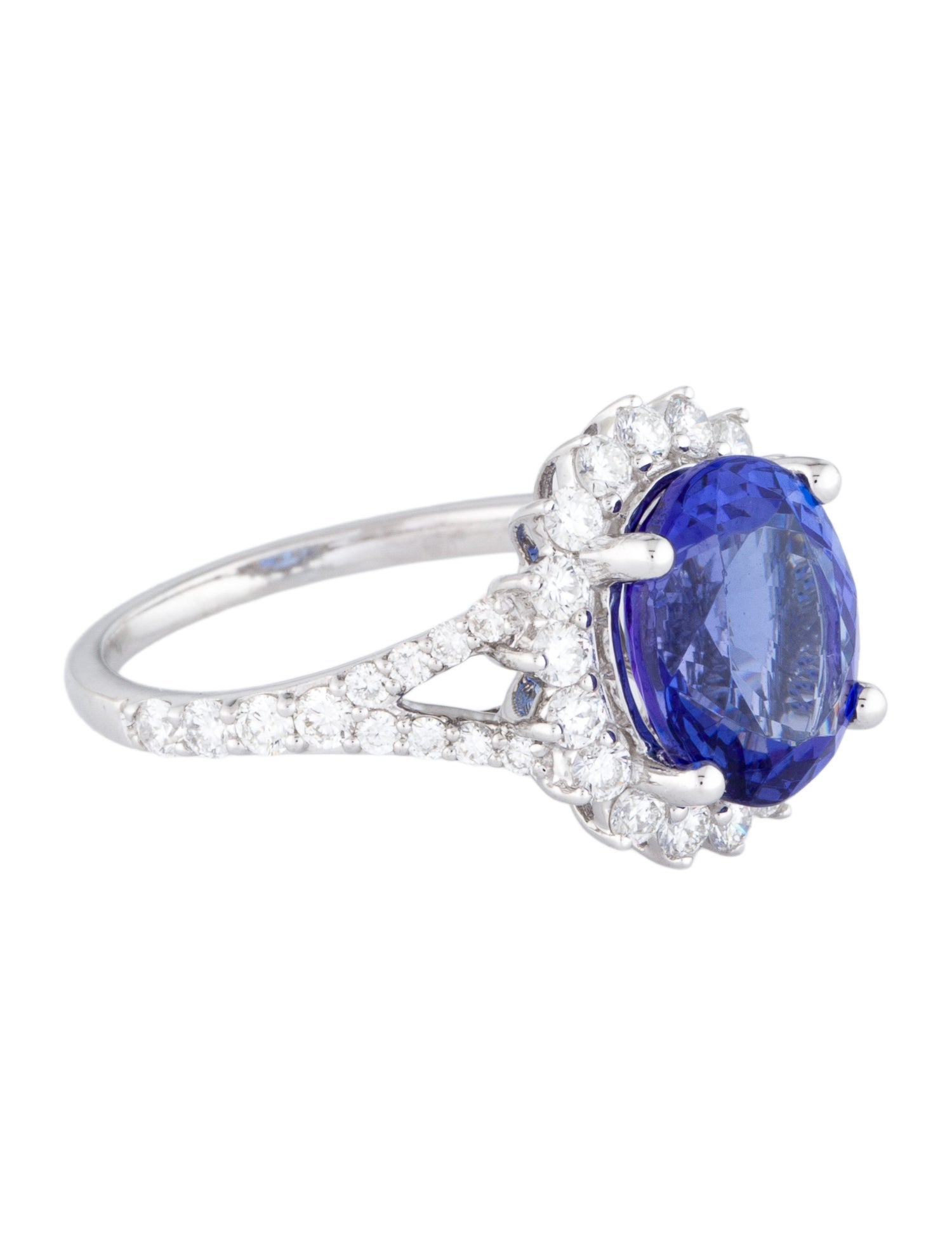 Ring 14K 4.00ct Tanzanite & Diamond Cocktail