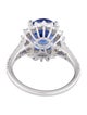 Ring 14K 4.00ct Tanzanite & Diamond Cocktail Ring