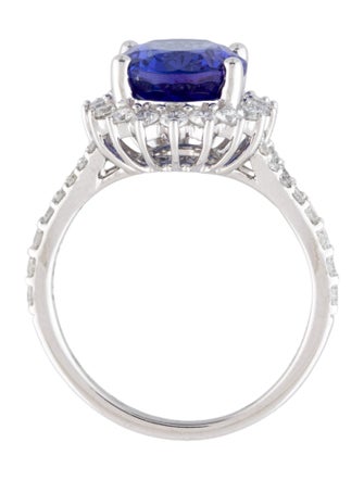 Ring 14K 4.00ct Tanzanite & Diamond Cocktail Ring
