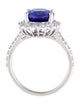 Ring 14K 4.00ct Tanzanite & Diamond Cocktail Ring