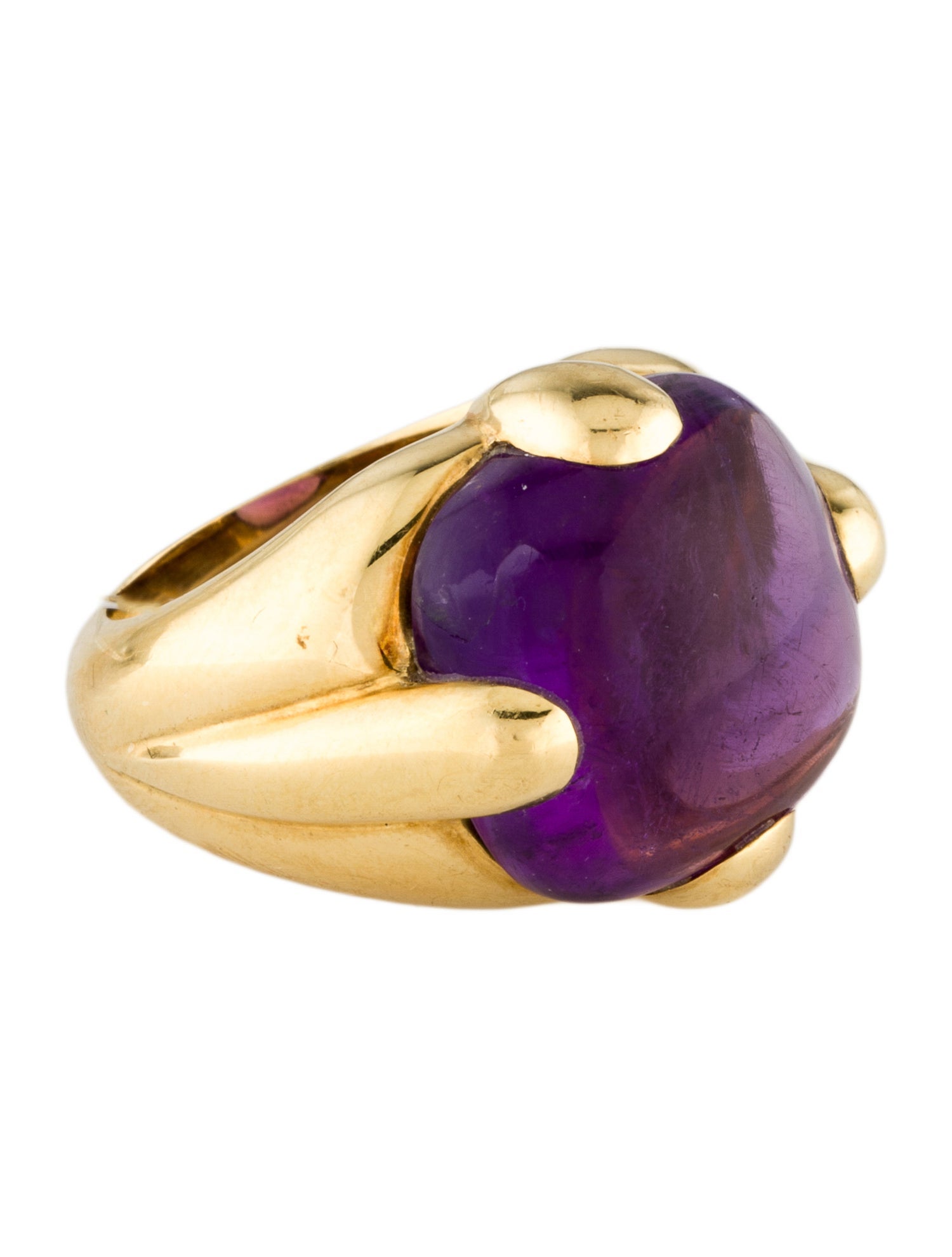 Ring 18K Amethyst Cocktail