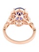 Ring 14K 4.00ct Tanzanite & Diamond Cocktail Ring