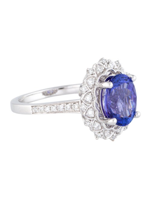 Ring 14K 3.25ct Tanzanite & Diamond Cocktail Ring