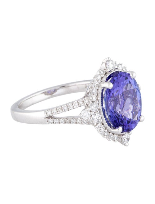 Ring 14K 4.00ct Tanzanite & Diamond Cocktail Ring
