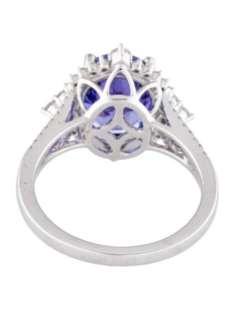 Ring 14K 4.00ct Tanzanite & Diamond Cocktail Ring