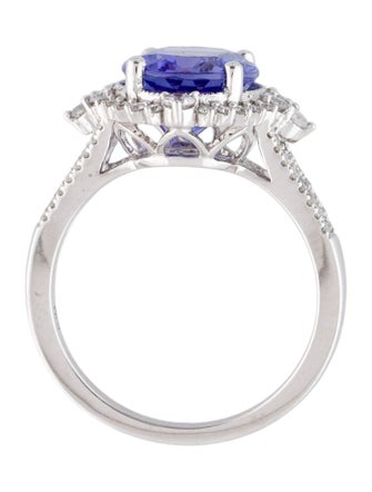 Ring 14K 4.00ct Tanzanite & Diamond Cocktail Ring