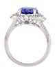 Ring 14K 4.00ct Tanzanite & Diamond Cocktail Ring