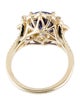 Ring 14K 3.99ct Tanzanite & Diamond Cocktail Ring