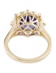 Ring 14K 4.30ct Tanzanite & Diamond Cocktail Ring