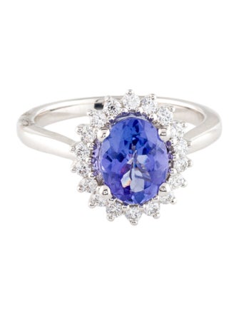 Ring 14K 1.75ctw Tanzanite & Diamond Cocktail Ring