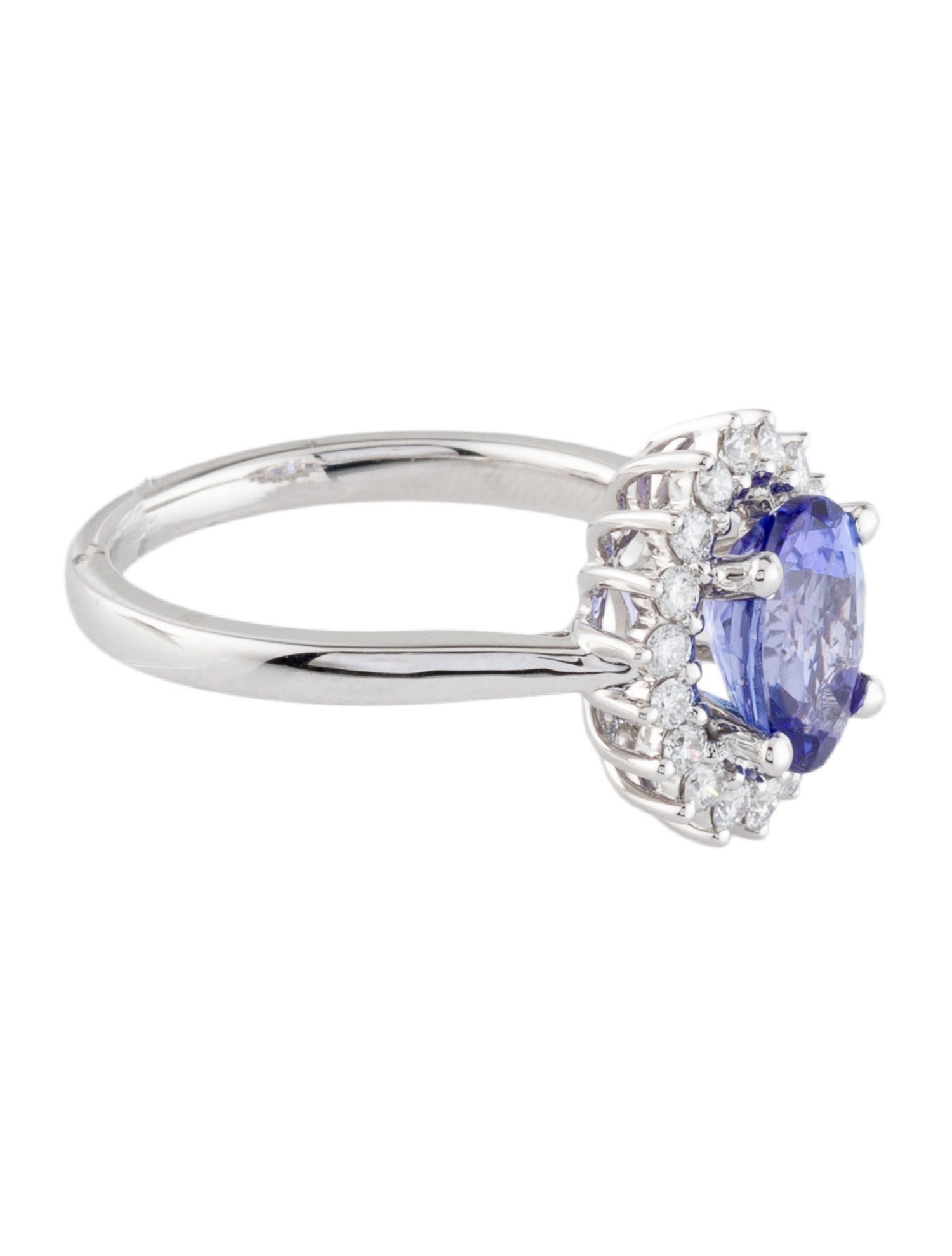 Ring 14K 1.87ct Tanzanite & Diamond Cocktail Ring