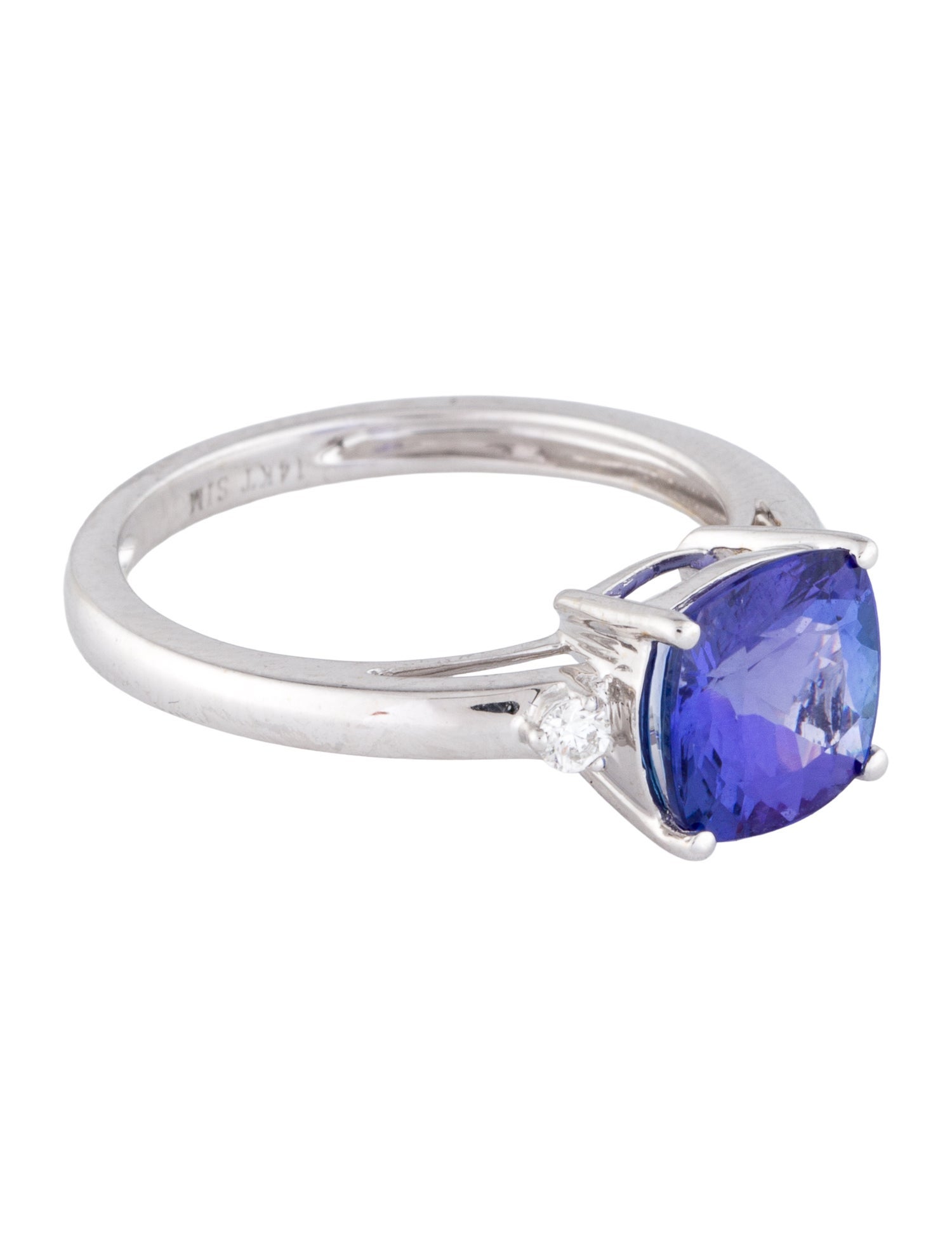 Ring 14K 2.25ct Tanzanite & Diamond Cocktail Ring