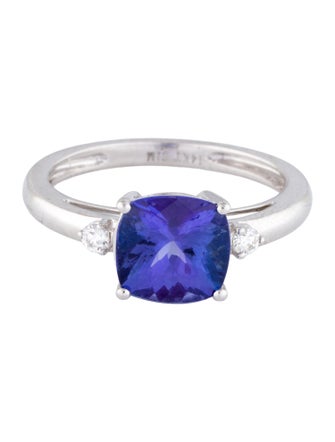 Ring 14K 2.25ct Tanzanite & Diamond Cocktail Ring