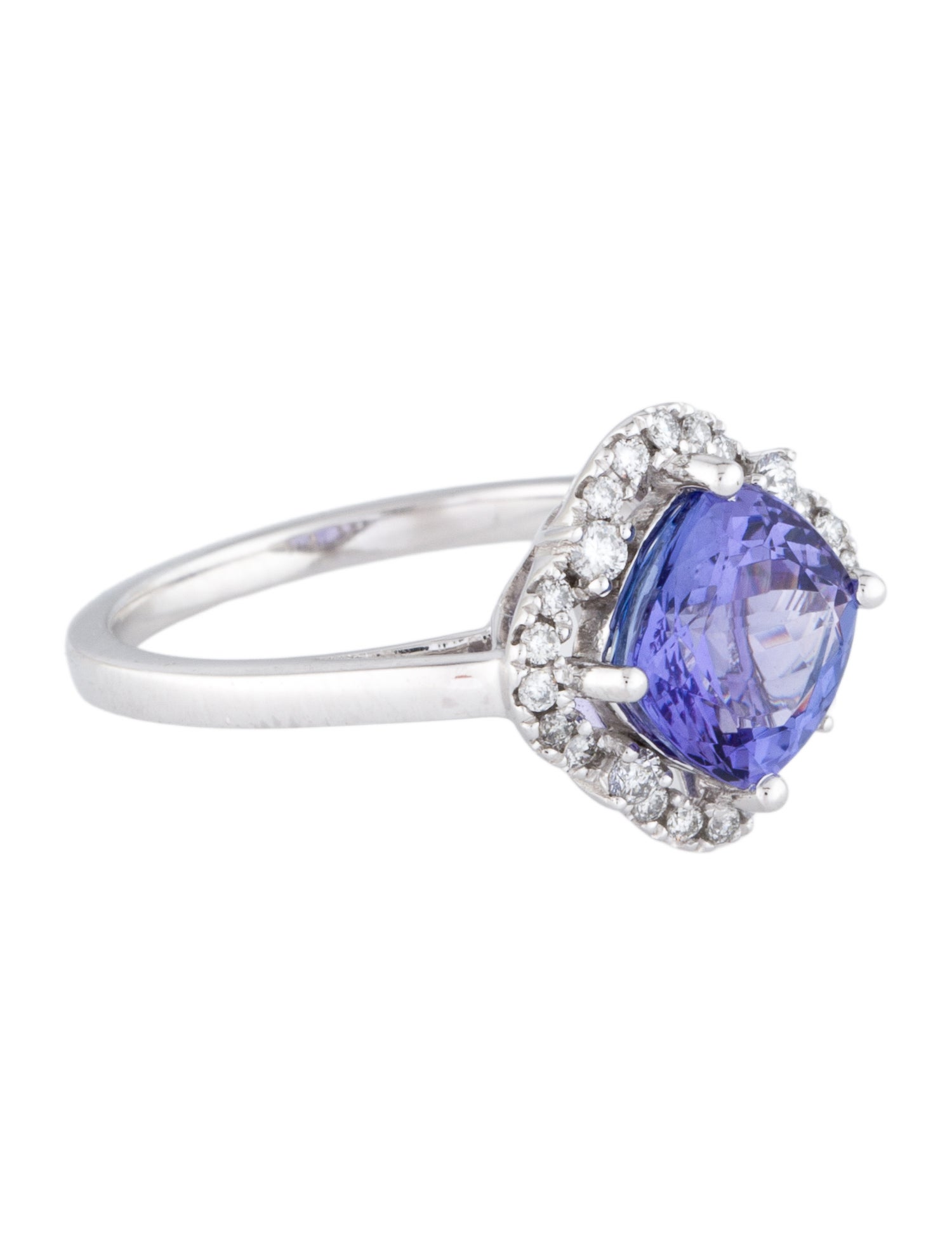 Ring 14K 2.25ct Tanzanite & Diamond Cocktail Ring