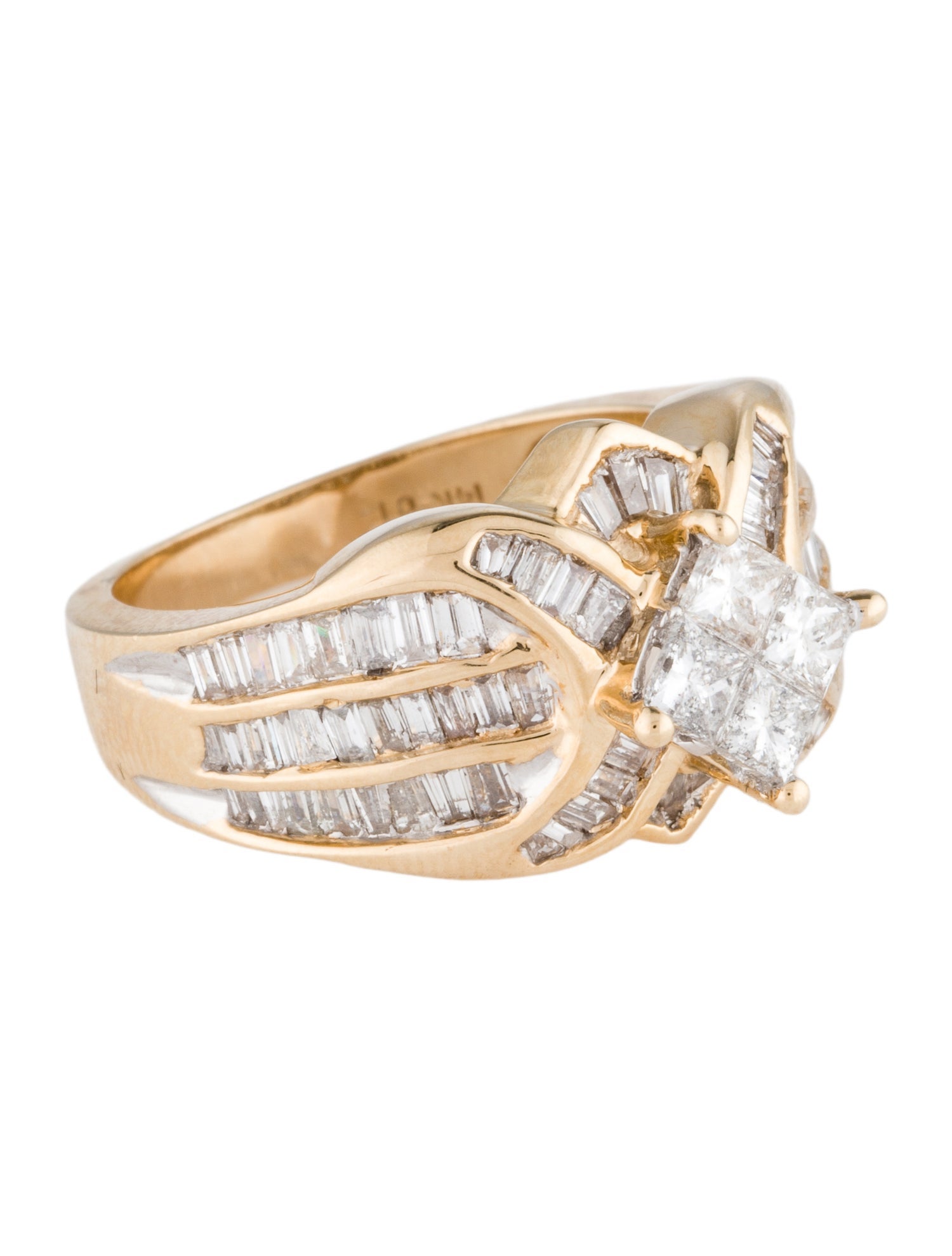 Ring 14K 2.20ctw Diamond Cocktail