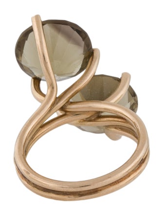 Ring 14K 9.22ctw Smoky Quartz Cocktail ring