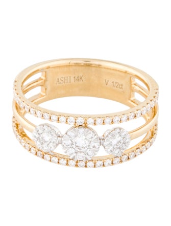 Ring 14K Diamond Cocktail Ring