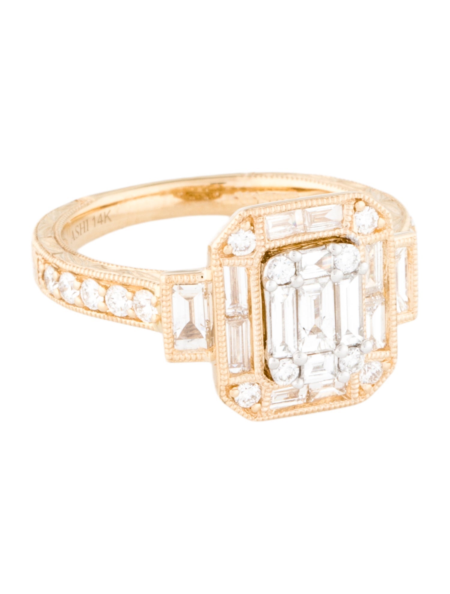 Ring 14K 1.18ctw Diamond Cocktail